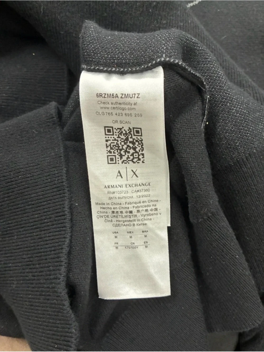 Armani Exchange soft knit